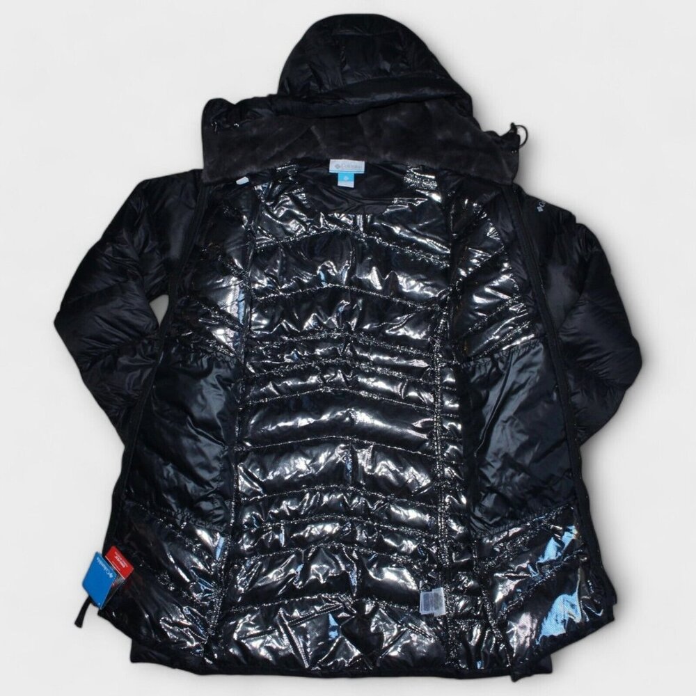 Columbia Autumn Park Down MID  Omni Heat woman black jacket Plus Size - Picture 5 of 12